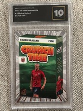 2023-24 Panini Donruss FIFA Erling Haaland Crunch Time #22 AGI 10 Gem Mint
