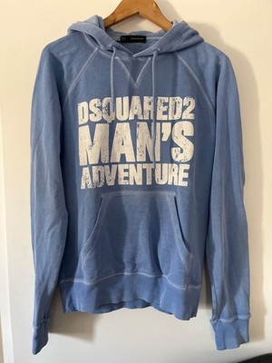 Kapuzen Pullover Dsquared Damen Gr 38 blau