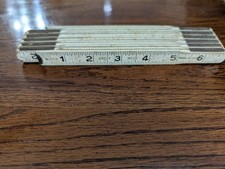 Vintage Great Neck 6 Foot Folding Wood Ruler No. FT-6 Made In USA
