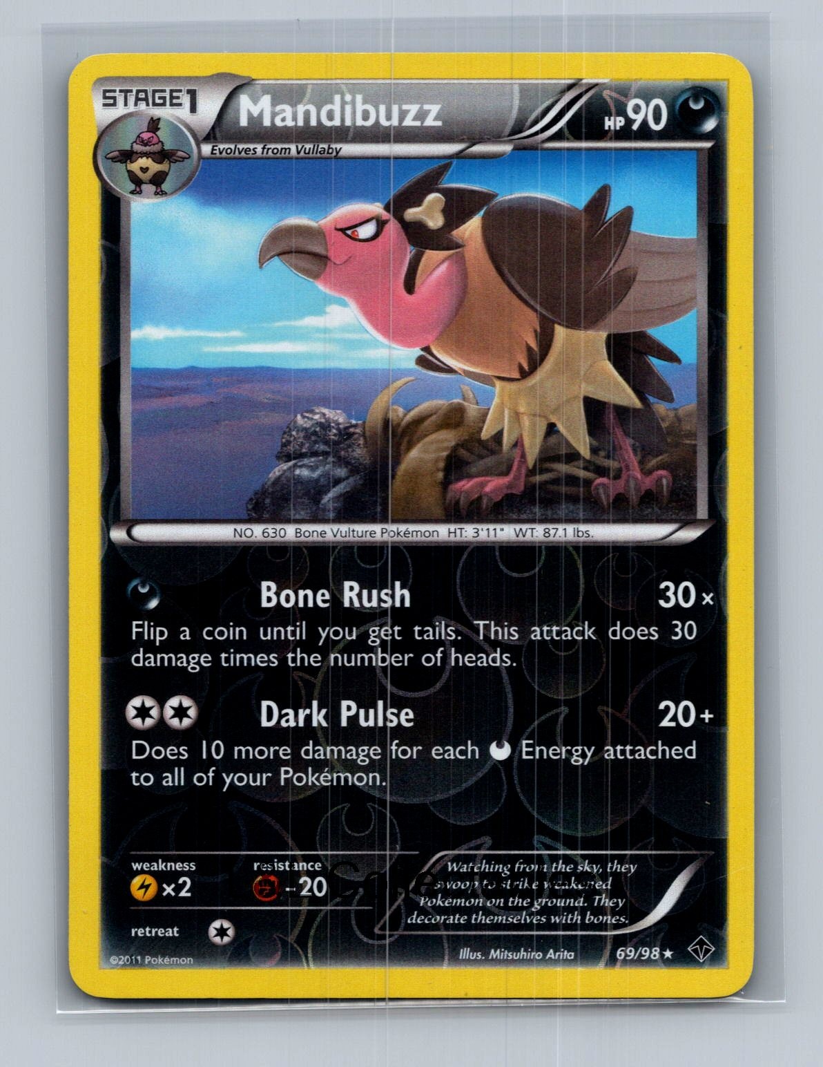 Mandibuzz #69/98 Reverse Holo Emerging Powers