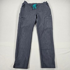Figs High Waisted Yola Skinny Fit Scrub Pants in Graphite Women's Size Small