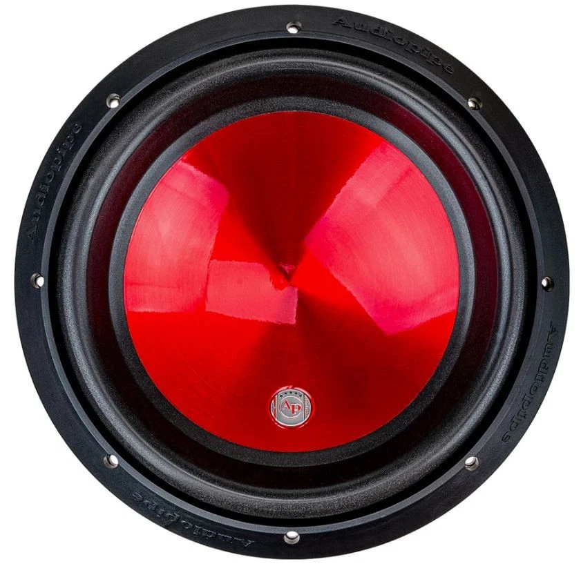 (2) SUBWOOFERS AUDIOPIPE TXX-APD-12RD 12" EYE CANDY ROJO ALUMINIO 4Ω DVC (1 PAR) Foto 4 de 4