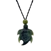 81Stgeneration AnhäNger Halskette SchildkröTe Handgeschnitzte Nephrit-Jade