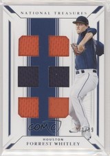 2019 National Treasures Game Gear Material Sixes 71/99 Forrest Whitley 2l4