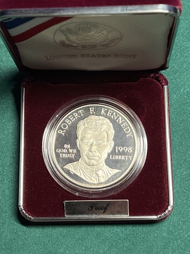 1998 S US Mint Robert F. Kennedy - Silver Proof Commemorative Coin - 90% Silver - Picture 1 of 5