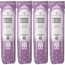 Organic Cotton Rounds, 400 Count - Makeup Remover Pads for Face, Lint-Free