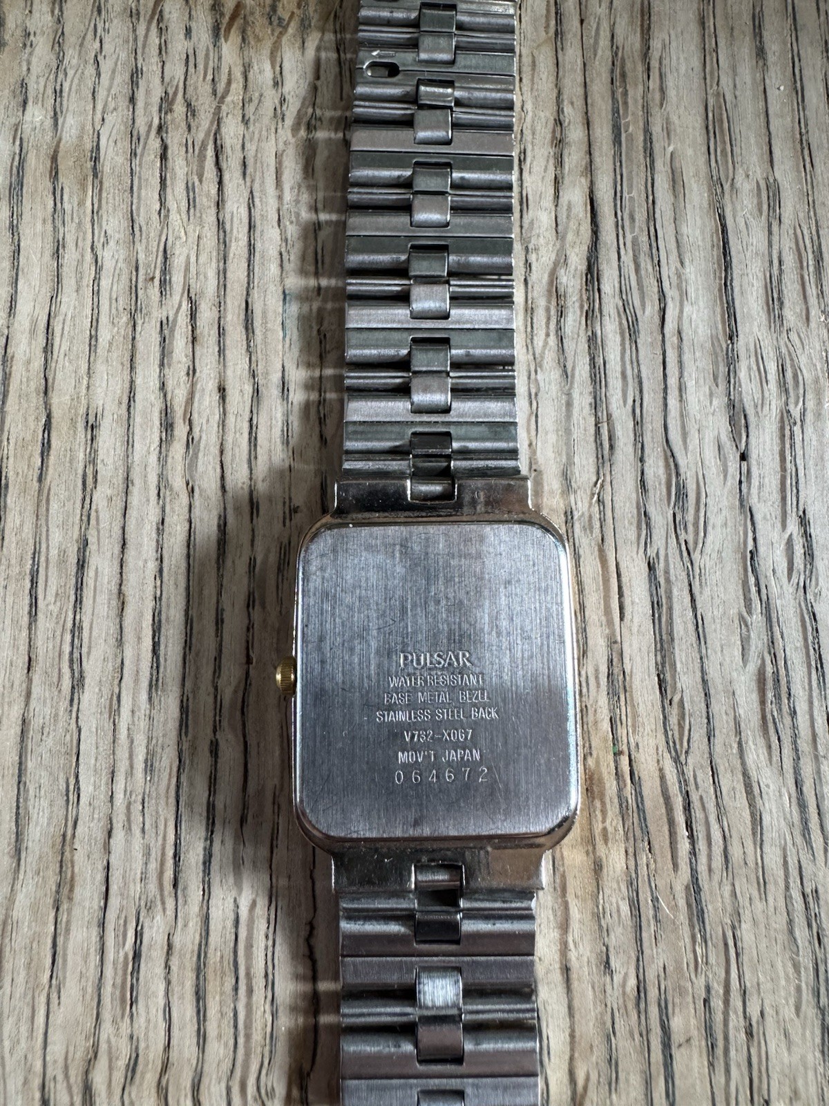 Pulsar Two-tone gold and silver rectangular Watch - image 3