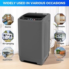 Washing Machine 20Lbs Capacity Full Automatic Portable Washer w/Drain Pump Home!