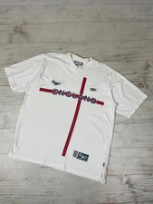 Vintage Umbro England Football Shirt Soccer Jersey 00s Men Size L White