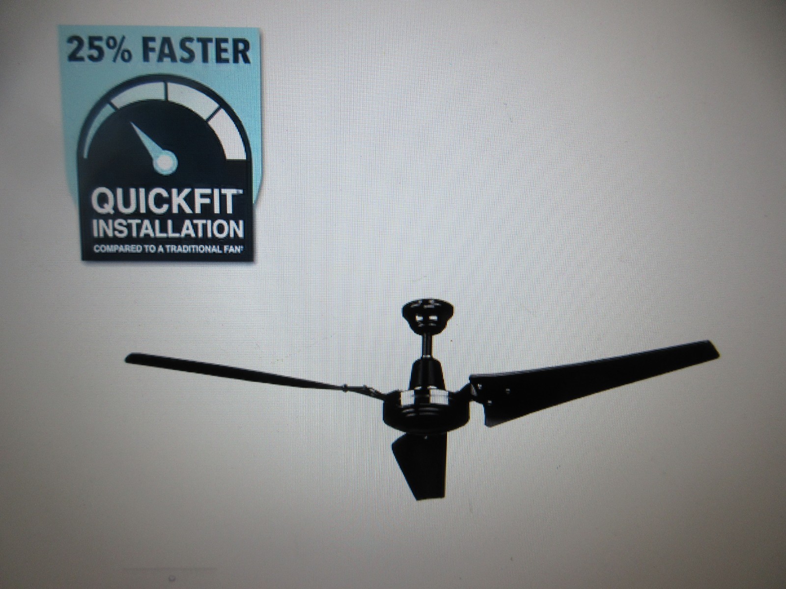 Hampton Bay Industrial 60 in. Indoor Outdoor Black Ceiling Fan with Wall Control