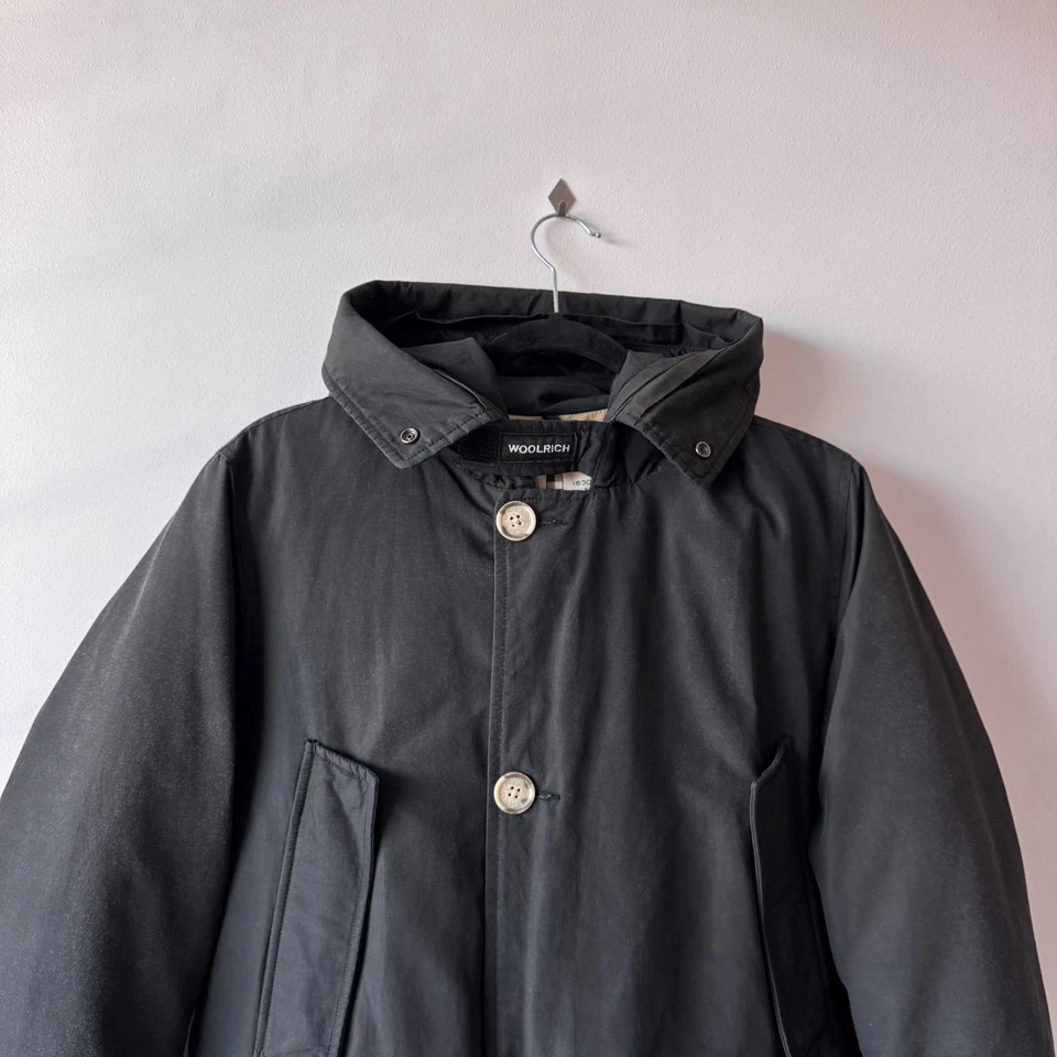 Chaqueta de Plumón Woolrich Arctic Parka Lujo Carga Bolsillo Cremallera Foto 2 de 4