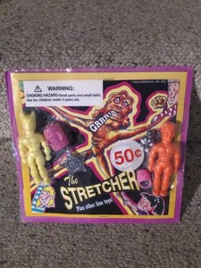 Rare 1995 Folz Vending Machine Window Card Display The Stretch Armstrong Batman 