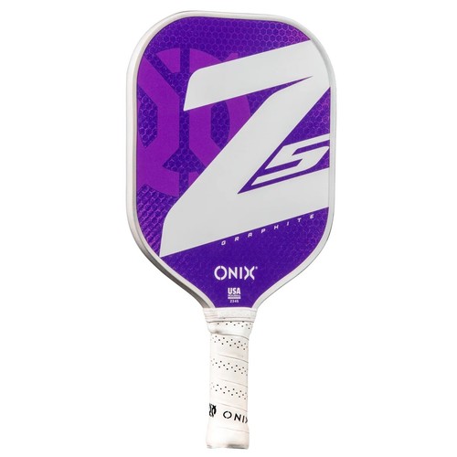 Onix 15.5" Z5 Wide Body Pickleball Paddle - Graphite, Stiff Flex - PURPLE - Afbeelding 5 van 5