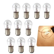 10PCS 1157 Brake Light Bulb, P21/5W S25 BAY15D Light Bulb, 7528 2057 2357 White