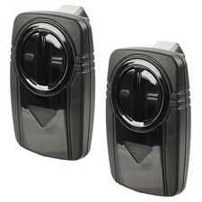 2 Garage Door Opener 2-button Remote Black For Universal Chamberlain Klik5u