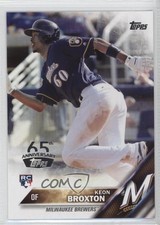 2016 Topps 65th Anniversary Stamp Keon Broxton #364 fm0