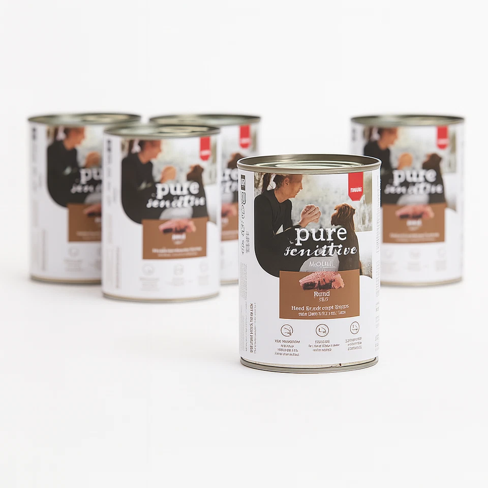 Mera Dog Pure Sensitive Meat Rind 12 x 400g Dosen Adult Hundefutter Nass Premium - Bild 3 von 4