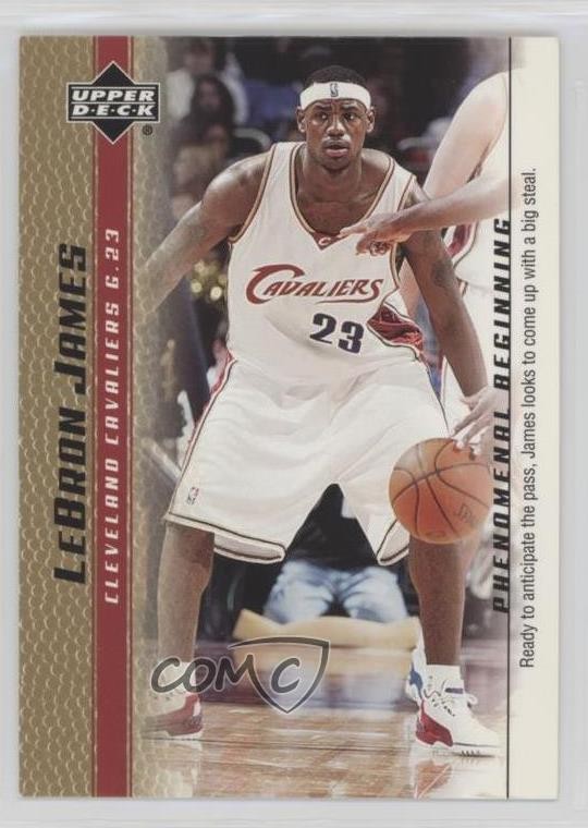2003-04 Upper Deck Phenomenal Beginning Box Set Gold LeBron James Rookie RC 09gn