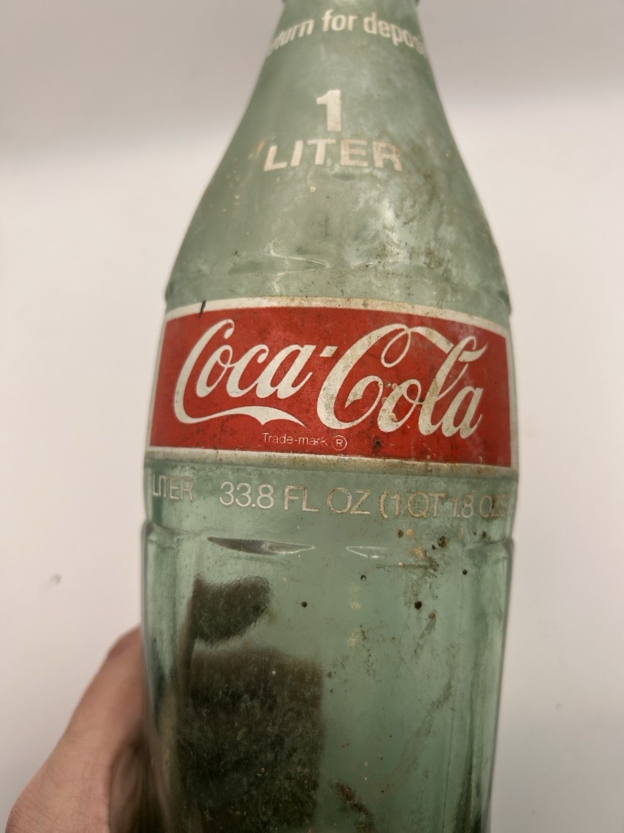 Vintage 1970s Coca-Cola Coke Green Glass Bottle 1 Liter 33.8oz | eBay