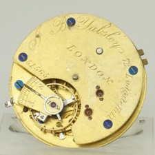 Rare Pocket Watch Movement Men's no fusee duplex chronometer no repeater RAR