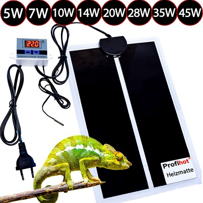 HEIZMATTE MIT THERMOSTAT Pflanzen Terrarium Sämling Gewächshaus Pet REPTILE     