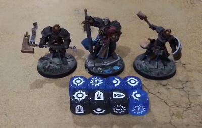 Warhammer Underworlds Steelhearts Champions (bemalt) mit Würfel Set siehe Foto