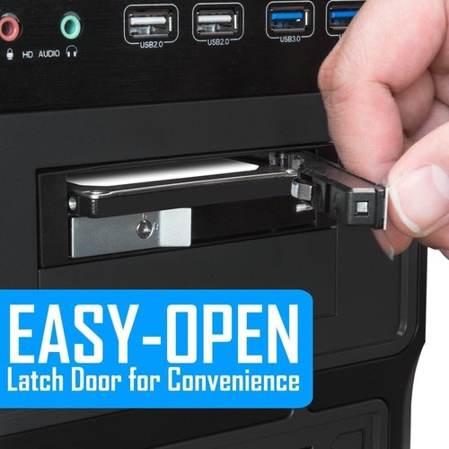 Dual 2.5” SSD/HDD Hot Swap Mobile Rack Cage for Peak Performance & Security - Picture 5 of 11
