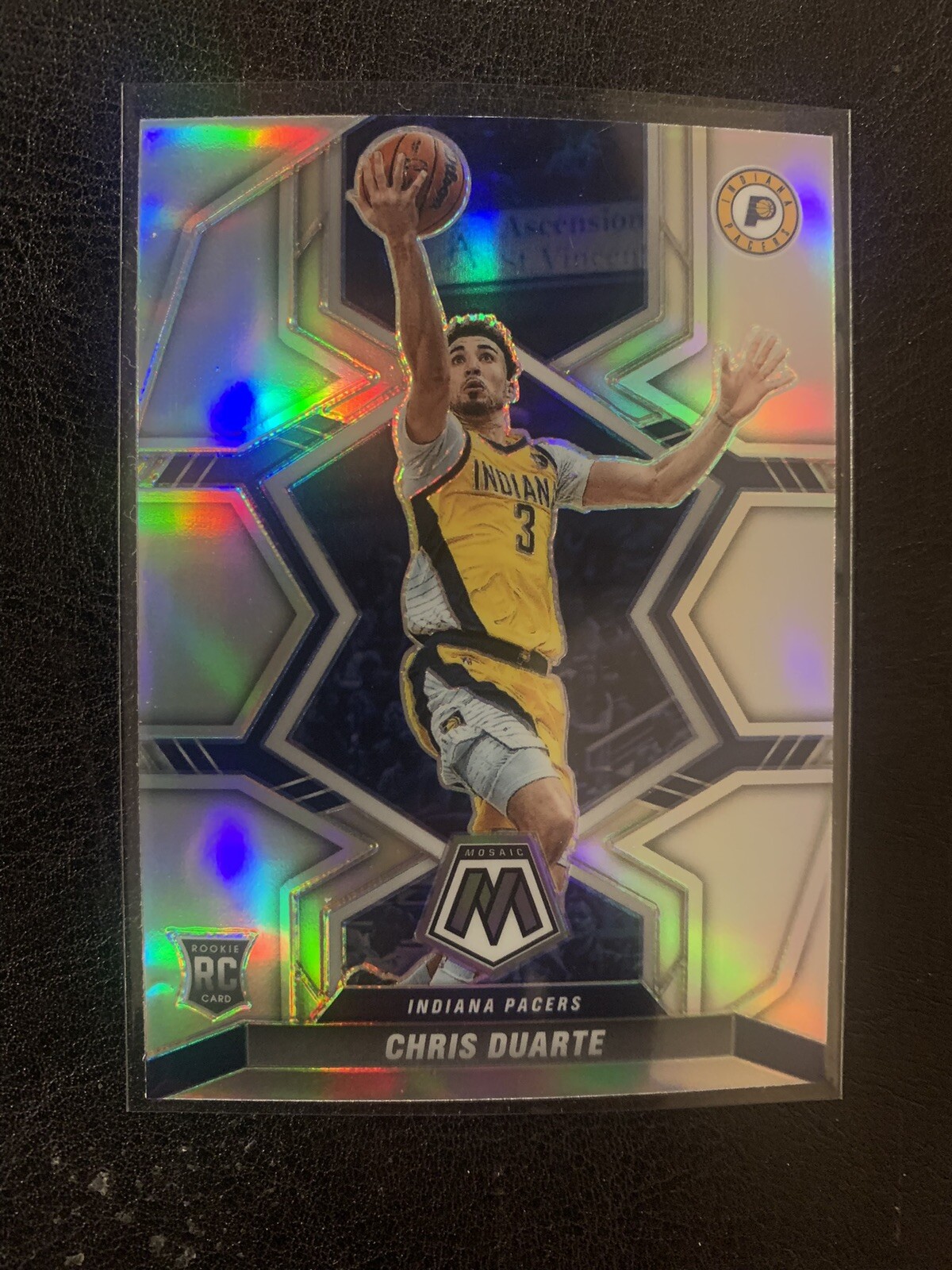 2021-22 Chris Duarte Panini Mosaic Silver Prizm Rookie RC #217 Pacers