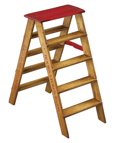 Shakespeare Library Steps Architectural 3D Wooden Model 7" Staircase Figurine - Picture 1 of 5