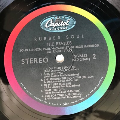 BEATLES - Rubber Soul Original 1966 Capitol Jacksonville 2nd