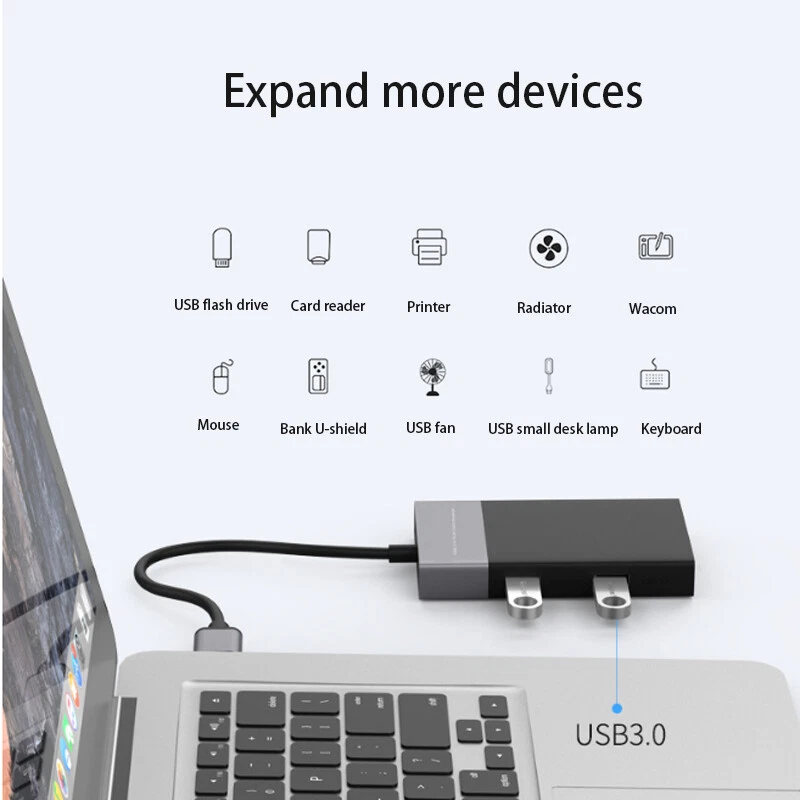 USB Hub USB Multi-function XQD/SD/TF card Reader Dock Station Splitter Adapter