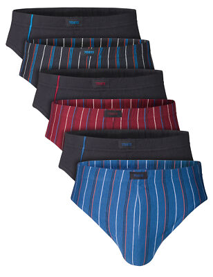 6er/12er Pack Herren Retro Sport Classic Slips Unterhose Unterwäsche Baumwolle E