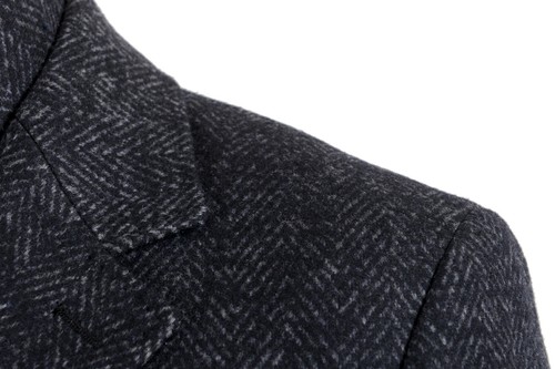 Hugo Boss Men's "T-Lennard4" Blue Wool Silk 2 in 1 Coat US S IT 48 - Picture 4 of 10