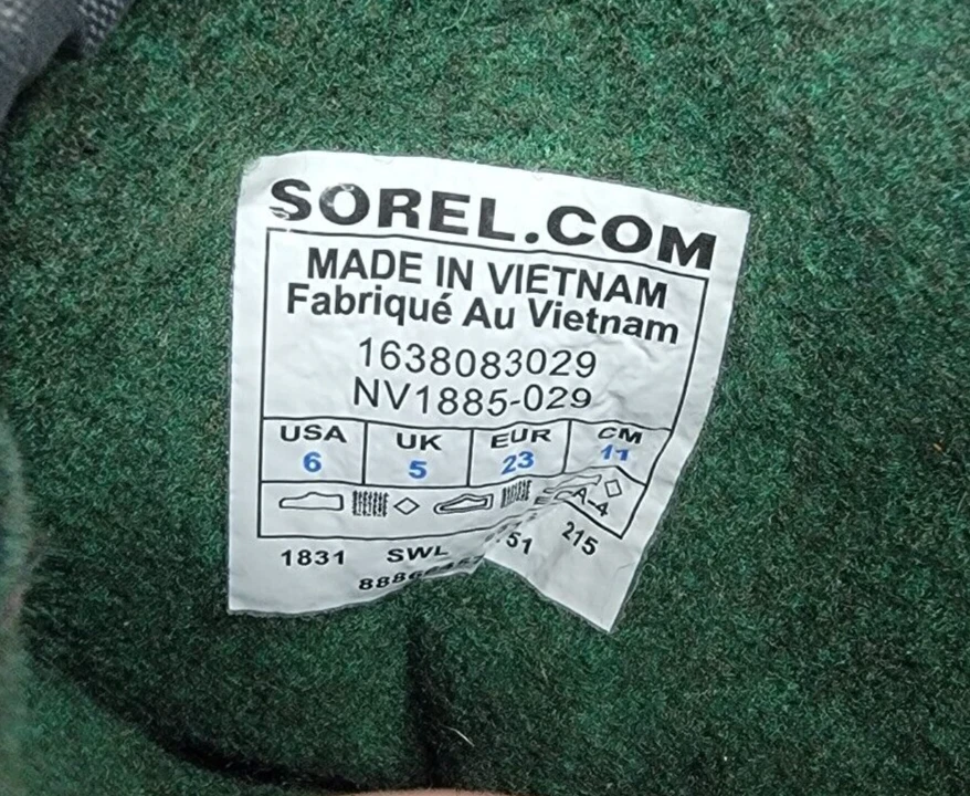 Sorel Invierno Ráfaga Exterior Invierno Nieve Botas Gris Naranja Niños Talla 6 Niño Pequeño Foto 3 de 4