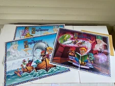 Vintage Pagemaster Posters Exclusive Ziploc Lot of 3 Mail-in Rare 16" x 20" NEW