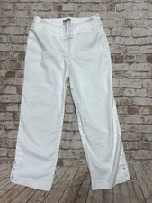 Lilly Pulitzer Women s 2 Palm Beach Fit Cropped Pants Button Cuff White