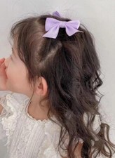 2pcs Girls Bow Decor Cute Hair Clip For Hair Decoration