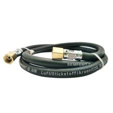 Semperit Argon/CO2 Gasschlauch für Schweißgerät mit 2x 1/4" Überwurfmutter 1,5 m