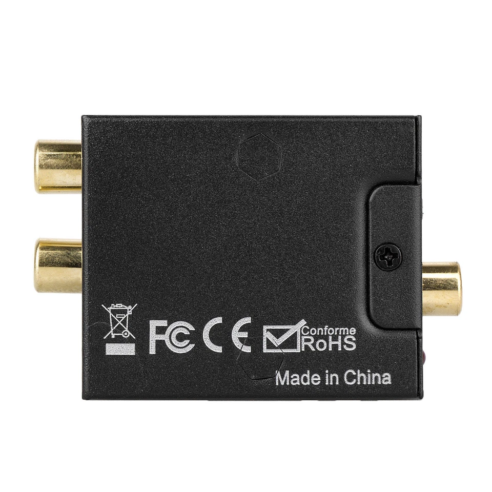 Toslink Coaxial Digital to Analog RCA Output Converter Optic Fiber Audio Adapter - Image 4 of 4