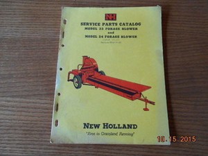 NEW HOLLAND model 23 & 24 Forage Blower service & parts brochure NH 1961