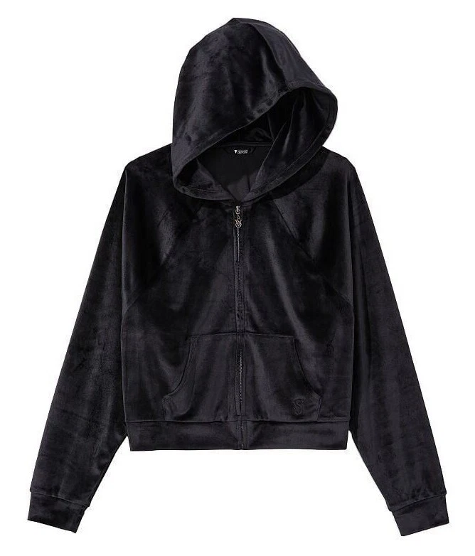 UNDERCOVER SET PANTALONI CON CAPPUCCIO E CERNIERA COMPLETA VICTORIA'S SECRET ON POINT VELLUTO XS S M L XL XXL