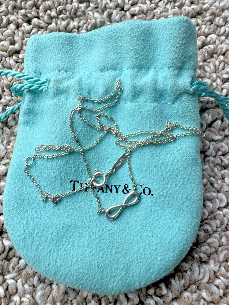 Authentic Tiffany Infinity Mini Necklace 16-18