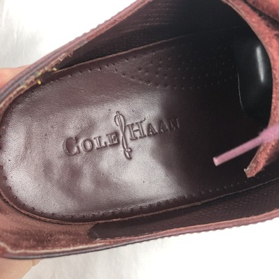 Cole Haan Men\'s Red Burgundy Leather & Suede Dress Shoes Size 11 M [C09917] Cole Haan Men main image 3