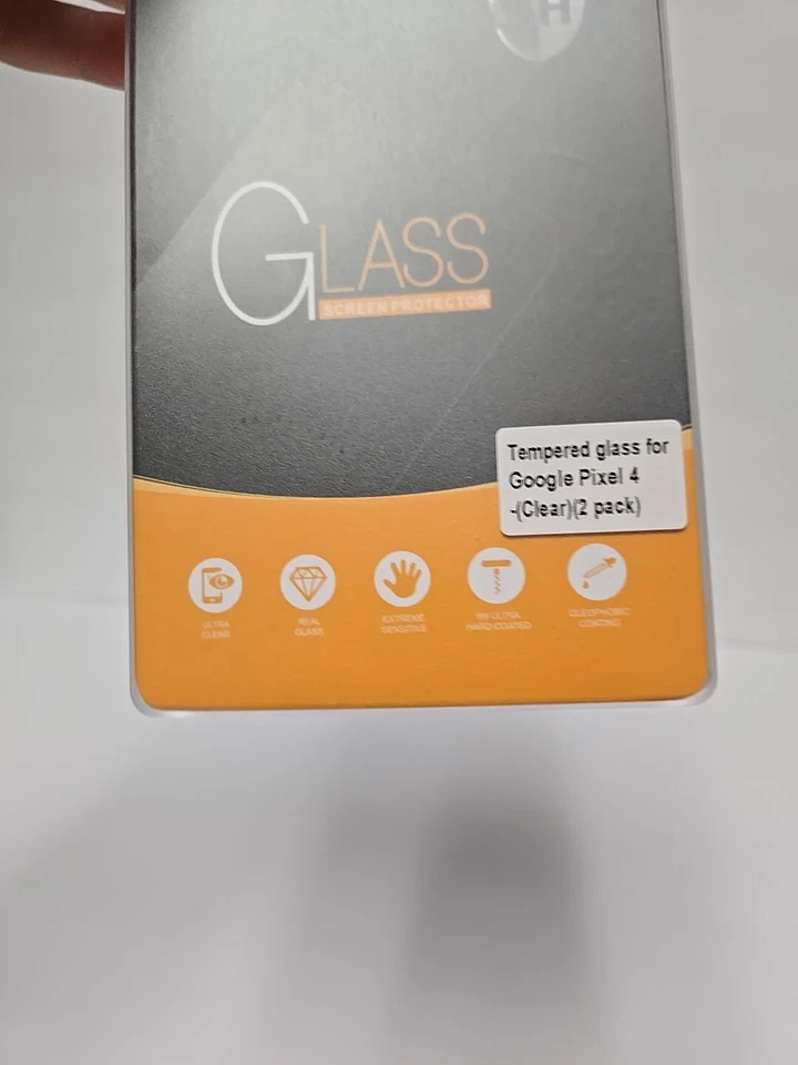 2-Pack Tempered Glass Screen Protector For Google Pixel 4 With Otterbox Case - Image 2 of 4