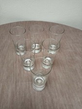 Lotto 6 bicchieri in vetro da liquore vintage anni 50/60