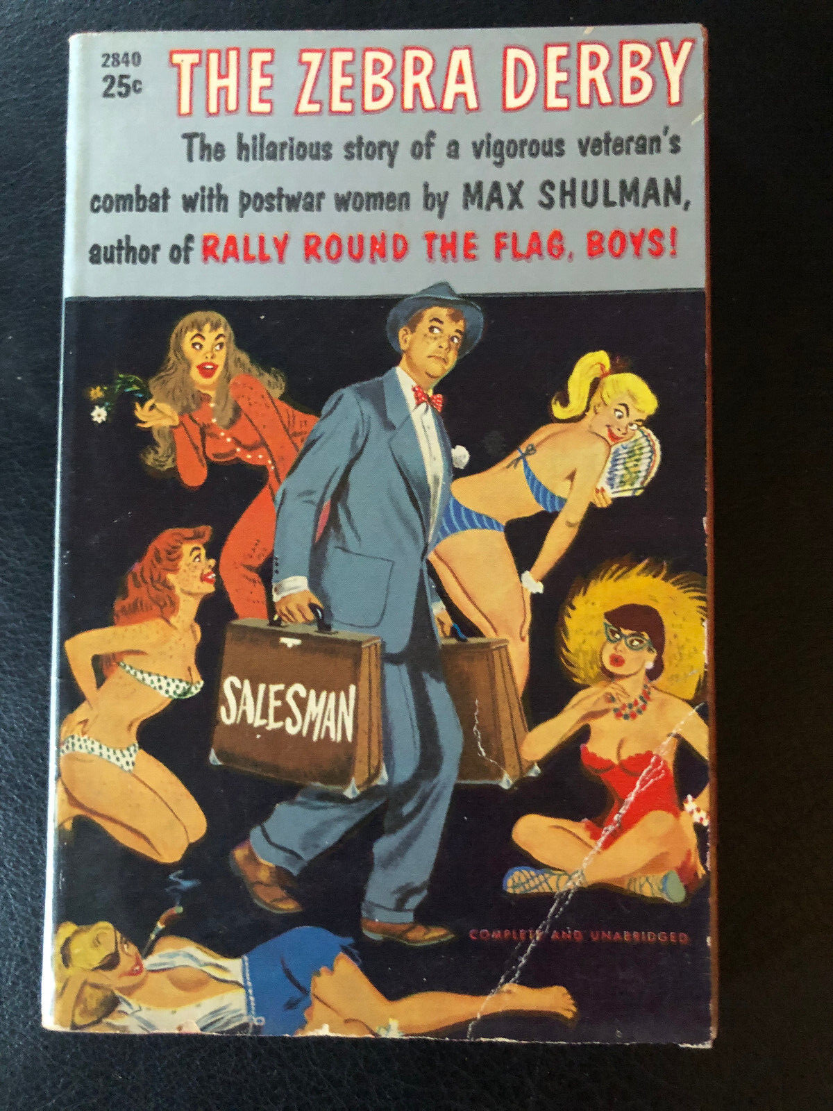 The Zebra Derby by Max Shulman 1958 - paperback book
