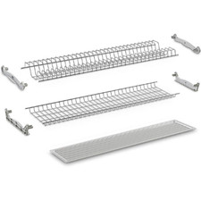 COMPAGNUCCI STORE KIT SCOLAPIATTI PLASTIFICATO GRIGIO PER MOBILE DA 60 CM