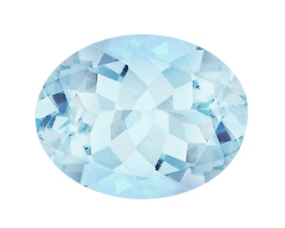 Lose 5 mm x 3 mm Oval-Cut Natural Blue Topaz Himmelblau 0,25 ct