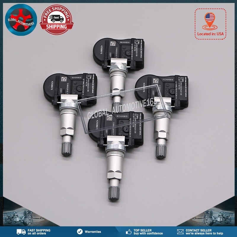 Complete Set Of 4 Remanufactured OEM Mitsubishi TPMS Sensors - Kit 4250B975 For Factory Wheels