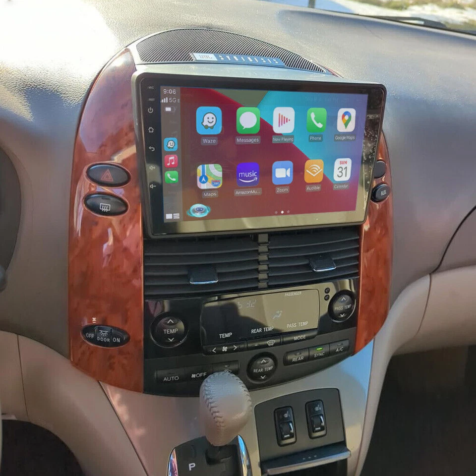 Android12 Apple CarPlay For Toyota SIENNA 2004-2010 Car Stereo Radio GPS Navi - Imagem 2 de 4